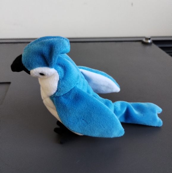 ✓Ty Beanie Baby - ROCKET the Blue Jay Bird - Picture 5 of 16